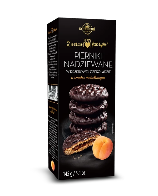 Pierniki nadziewane w deserowej czekoladzie Morela